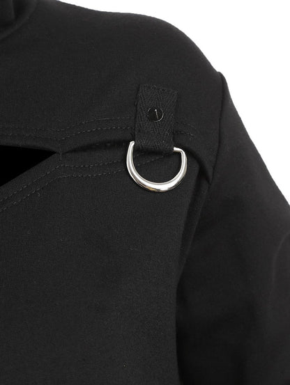 Vintage Cat Ears Hollow Hoodies&Sweatshirt Tops