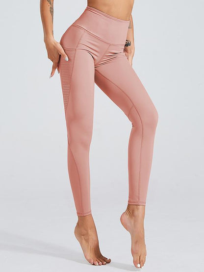 Solid Breathable Fitness Sports Leggings