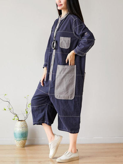 Cotton Linen Oversize Jumpsuit