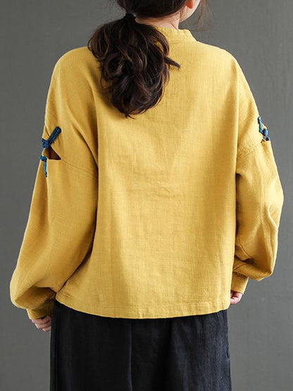 Artistic Retro Long Sleeve T-Shirts Tops