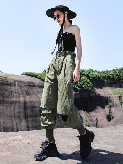 Loose Light Shredded Tooling Overalls