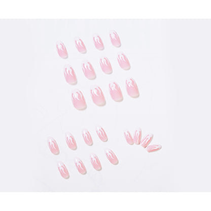 Pink flame short ballet PRESS ON NAILS