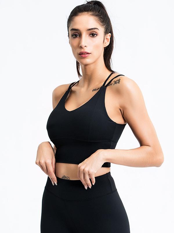 Fashion Sleeveless Quick Dry Contrast Color Sports Tank