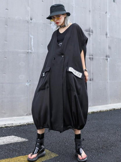 Light Elastic Waist Design Trench Coat