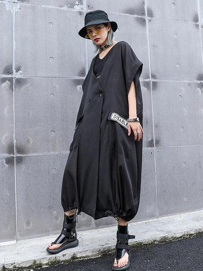 Light Elastic Waist Design Trench Coat
