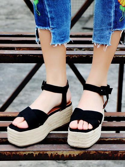 Ankle Strap Platform Sandals