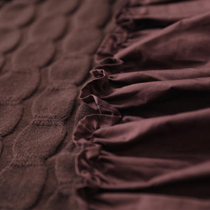 Buykud Agaric Lace Spliced Pleated Loose Blouse