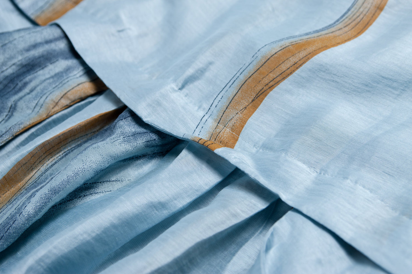 Summer Women Short Sleeve Pleated Beige Thin Dress