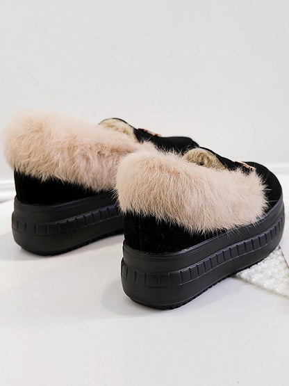 Trendy Fashion Fluffy High Women Shoes