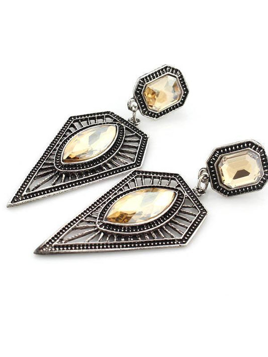 Bohemian Vintage Ethnic Earrings Triangle Water Drops Earrings