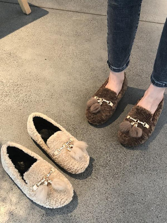 Flat Bottom Scoop A Pedal Lazy Shoes Footwear