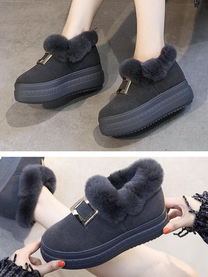 Winter Thick-Soled Trendy Furry Shoes