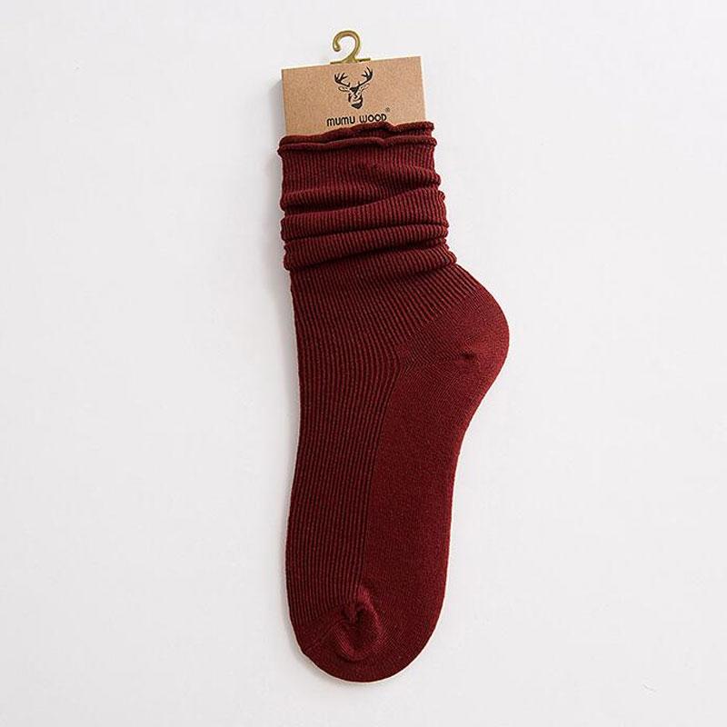 Cotton Knitted Casual Keep Warm Women Socks