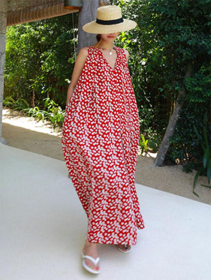 LOOSE SOFT SLEEVELESS JUMPSUIT
