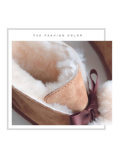 Fur Ball High-Top Wool Snow Boots Uggs