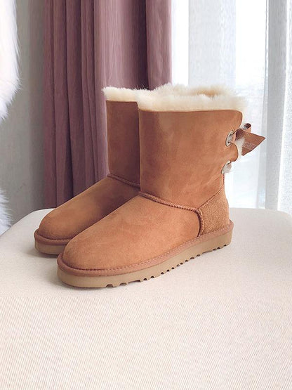 Bow Thickening Warm Boots Snow Boots Uggs
