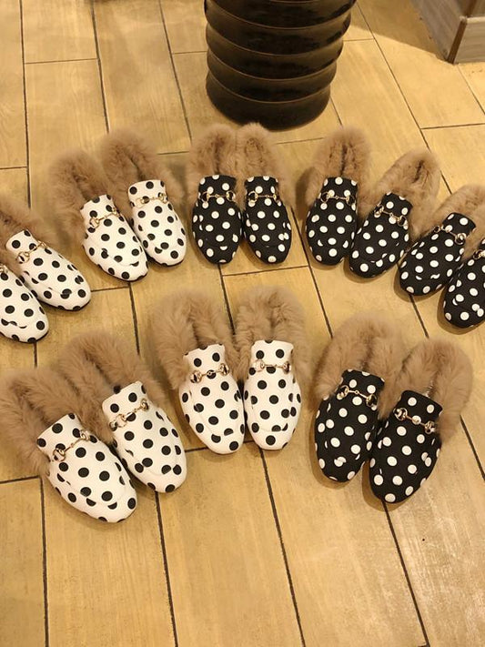 Autumn Winter New Artificial Fur Trendy Shoes