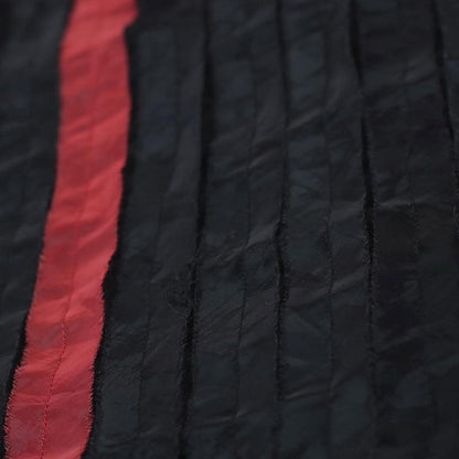 Summer Round Neck Patch Work Stripe Black Dress