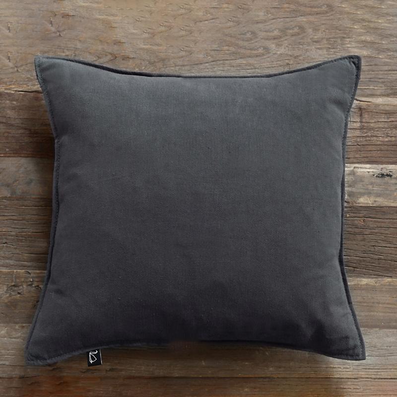 Cotton Linen Solid Color Square Shape Pillowcase
