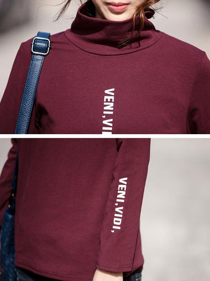 Fashion High Collar Women Shirt