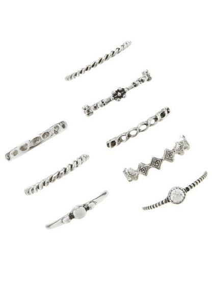 8PCS Vintage Slim Rings Accessories