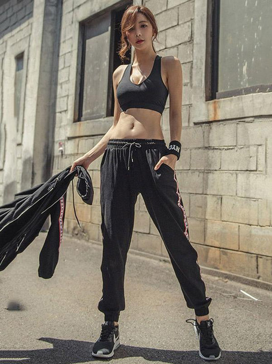 Loose Drawstring Elasticity Sports Pants