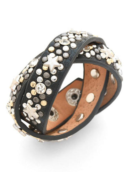 Fashion 2 Colors Imitation Leather Bracelet Accessories