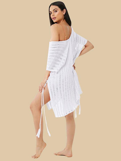 Sexy Hollow Split-side Cover-ups Swimwear