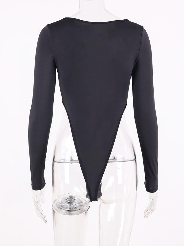 Split-joint Long Sleeves Sports Rompers