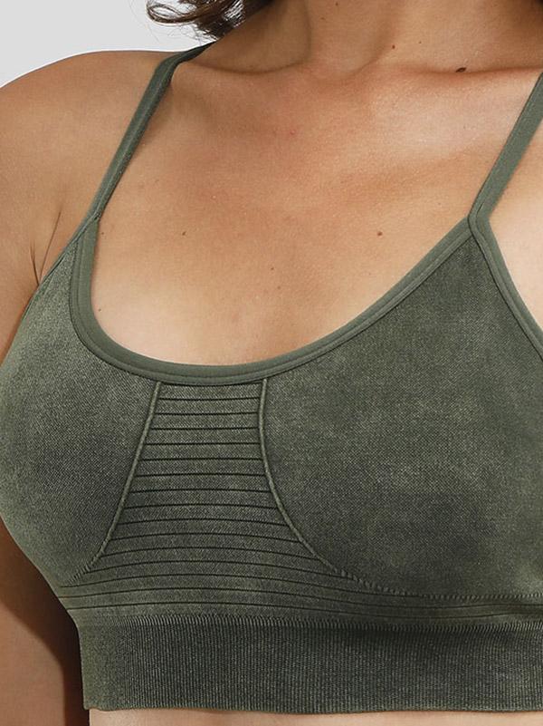 Sexy Wrap Spaghetti-Neck Sports Bra