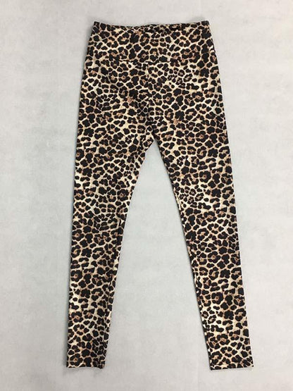 Leopard Printed Sports Vest Top And Leggings