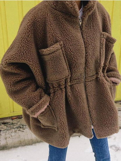 WARM LACE-UP BUTTON OUTWEAR