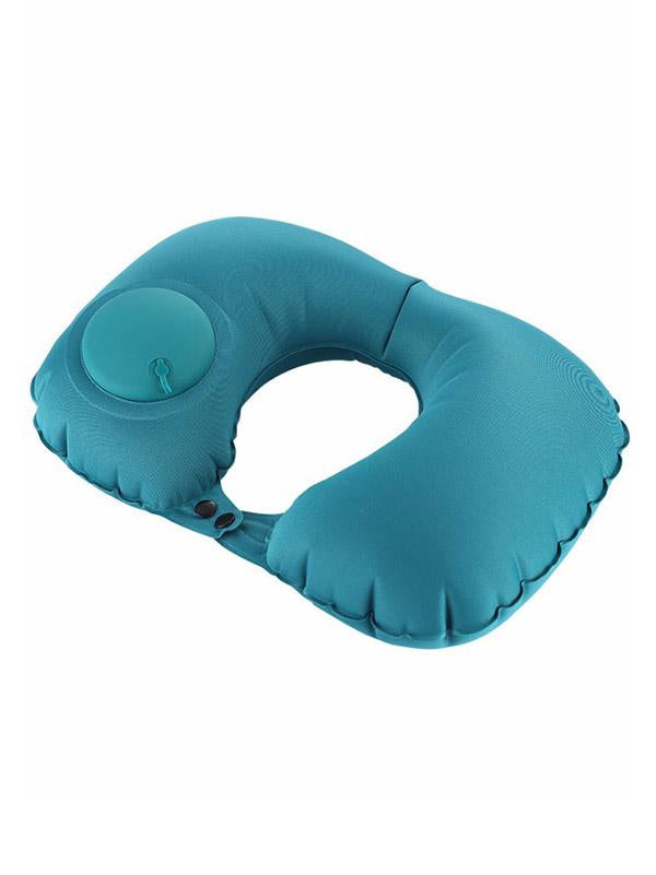 Travel Press Type Portable Inflatable U-Shaped Pillow Accessories