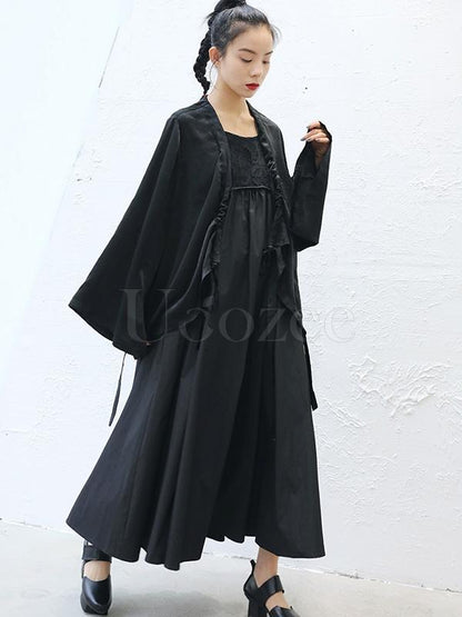 Loose Retro Shawl Cover-up