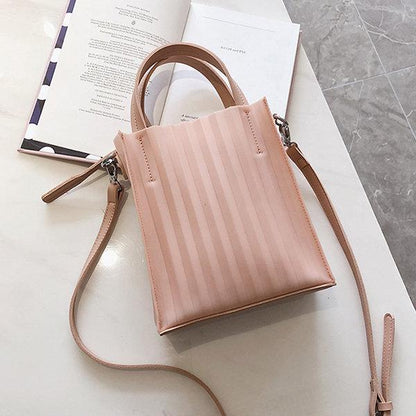 PU Faux Leather Candy Colors  Cute Crossbody Bag