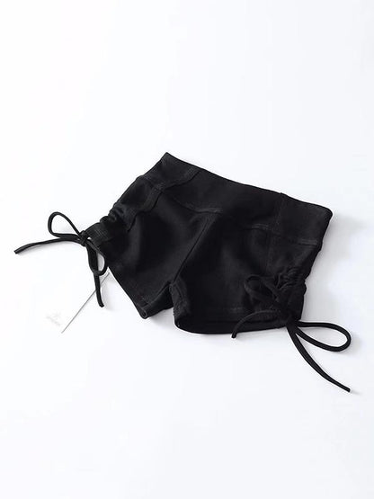 Sexy Solid Knit Empire Track Shorts