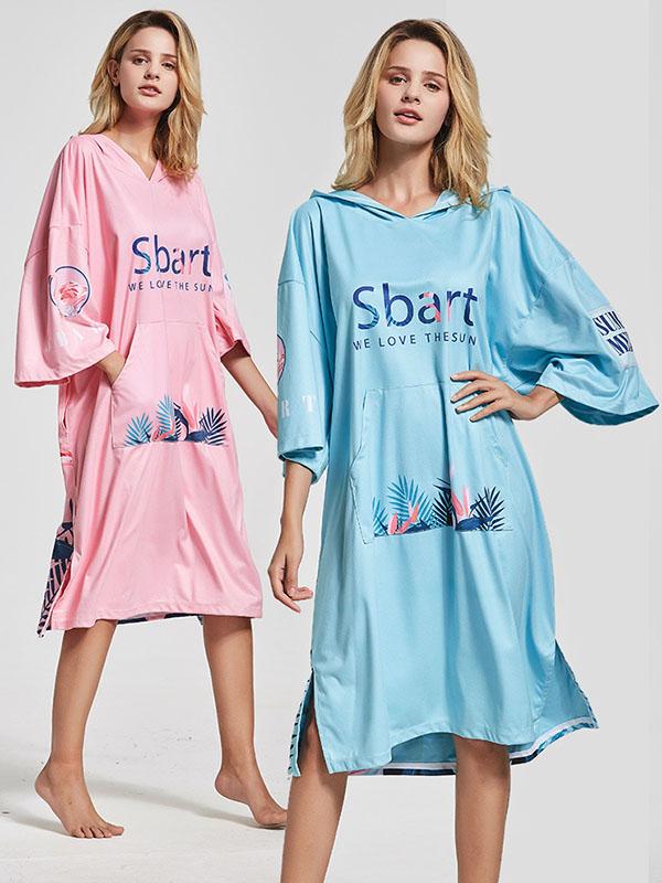 Quick-Drying Sunscreen Swim Diving Bathrobe Beach Cape