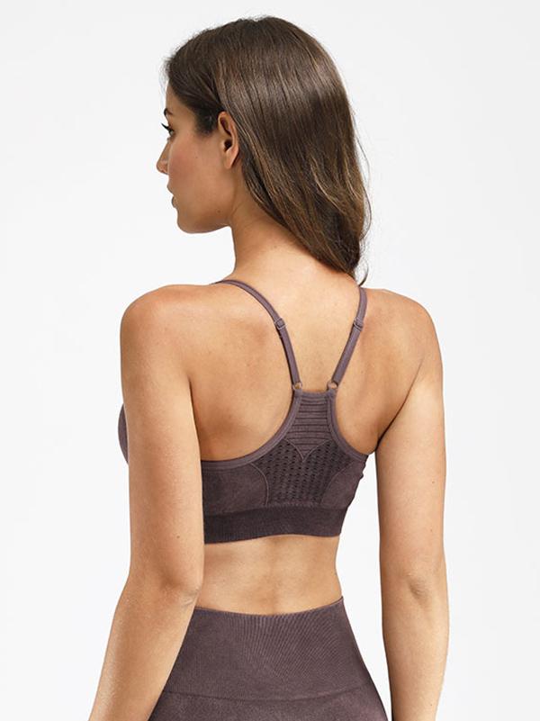 Sexy Wrap Spaghetti-Neck Sports Bra