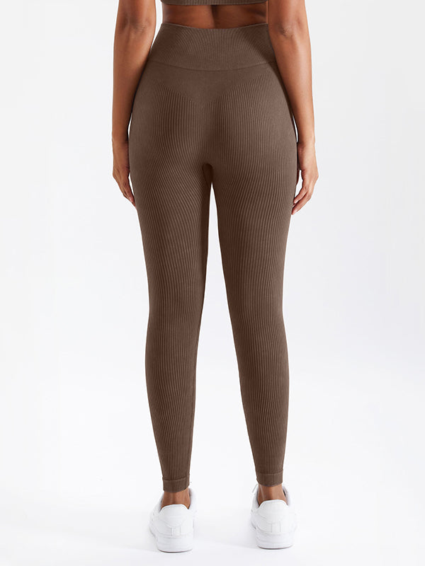 4 Colors Seamless Breathable High Waisted Sports Yoga Leggings