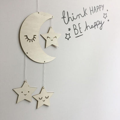 Eyelash Moon Star Hanging Ornament Home Decoration