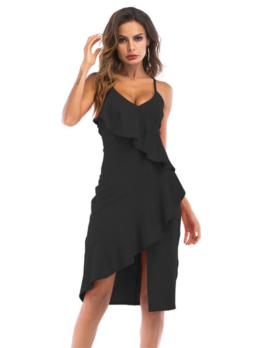 Sexy Irregular Slip Dress