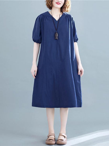 Loose Oversize Solid  Dress
