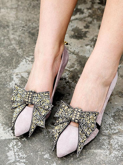 DIY Bow-embellished Shoes Decoration