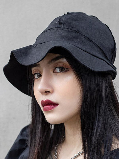 Summer Fringed Solid Bucket Hat