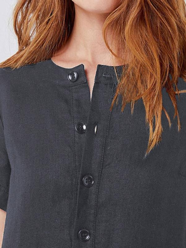 Plus Size Short Sleeves Midi Dress