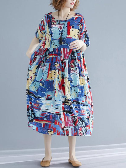 Loose Ink Long Dress