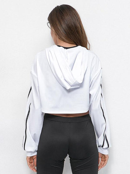 Fashion Sexy Split-joint Hoodies&sweatshirts Tops
