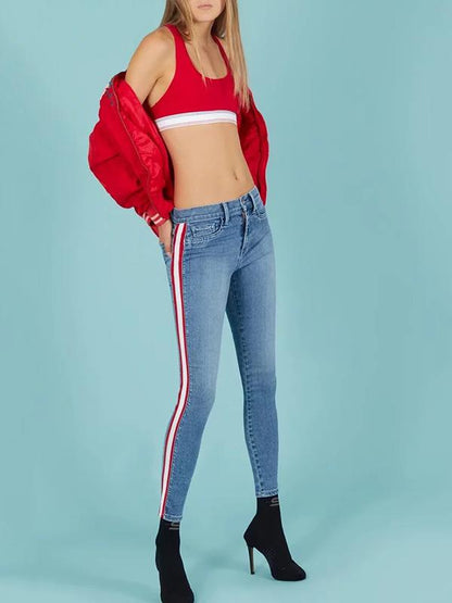 Fashion Skinny Leg Jean Pants Bottoms