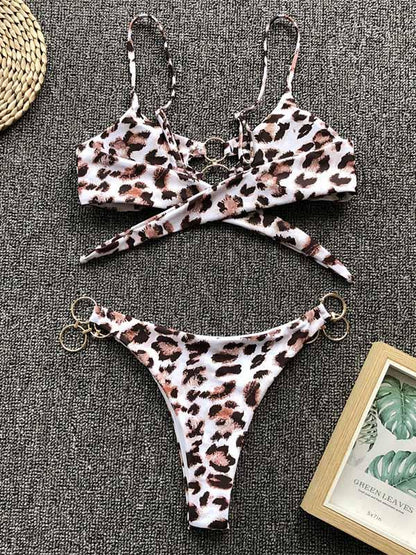 Scrunch Tie Back Bikini Swimsuit