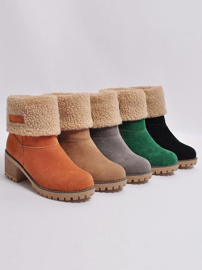 Chunky Mid Calf Winter&Snow Boots